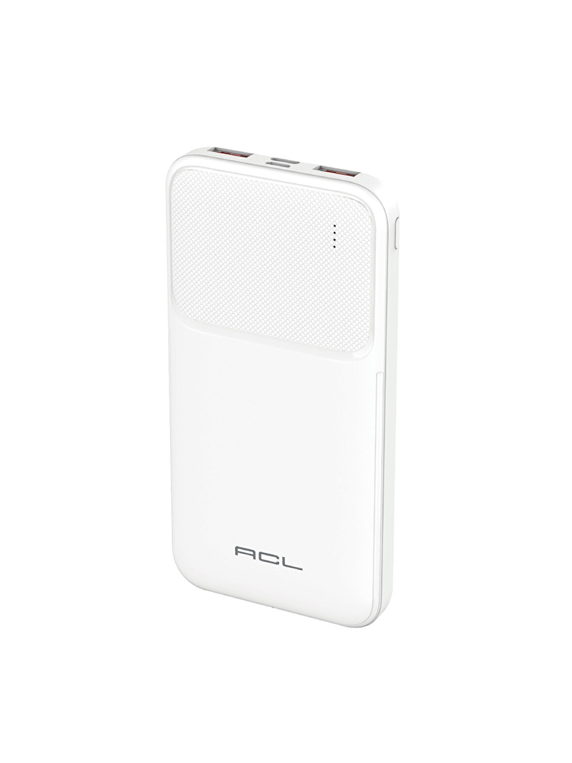 ACL PW-99 10000mAh Powerbank Beyaz | LED Göstergeli, 2.4A Hızlı Şarj, Çift USB & Type-C Çıkışlı, Akıllı Güvenlik Sistemli Taşınabilir Şarj Cihazı