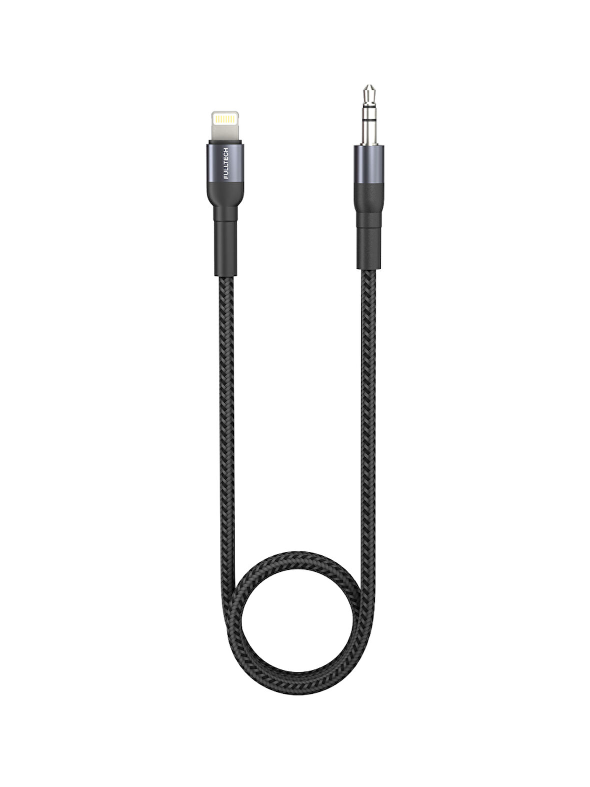 Fulltech FH16 Lightning to 3.5mm AUX Ses Kablosu 1.2 Metre – Dayanıklı ve Esnek Tasarım