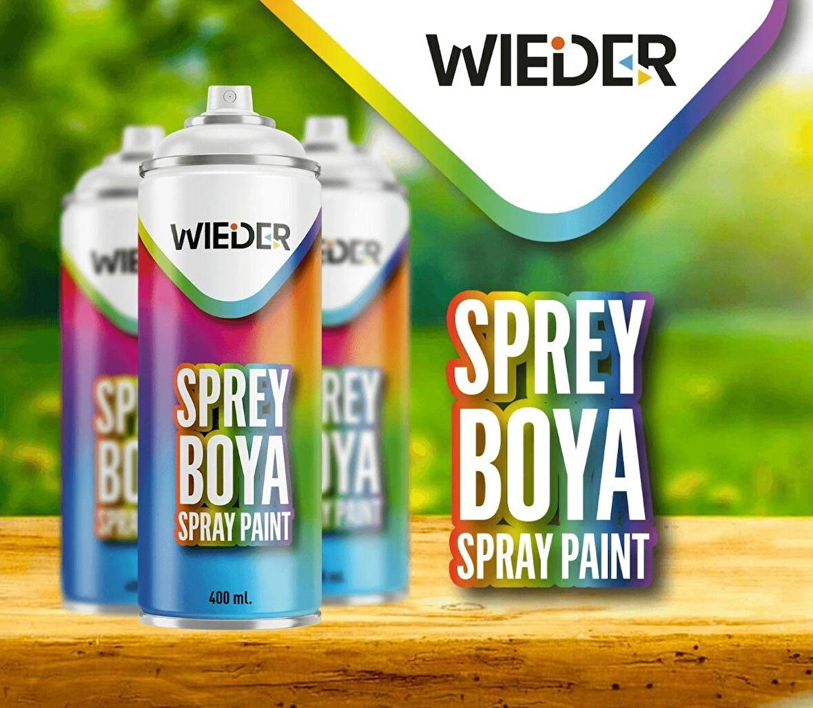 Wieder Sprey Boya Mat Siyah 400 ml