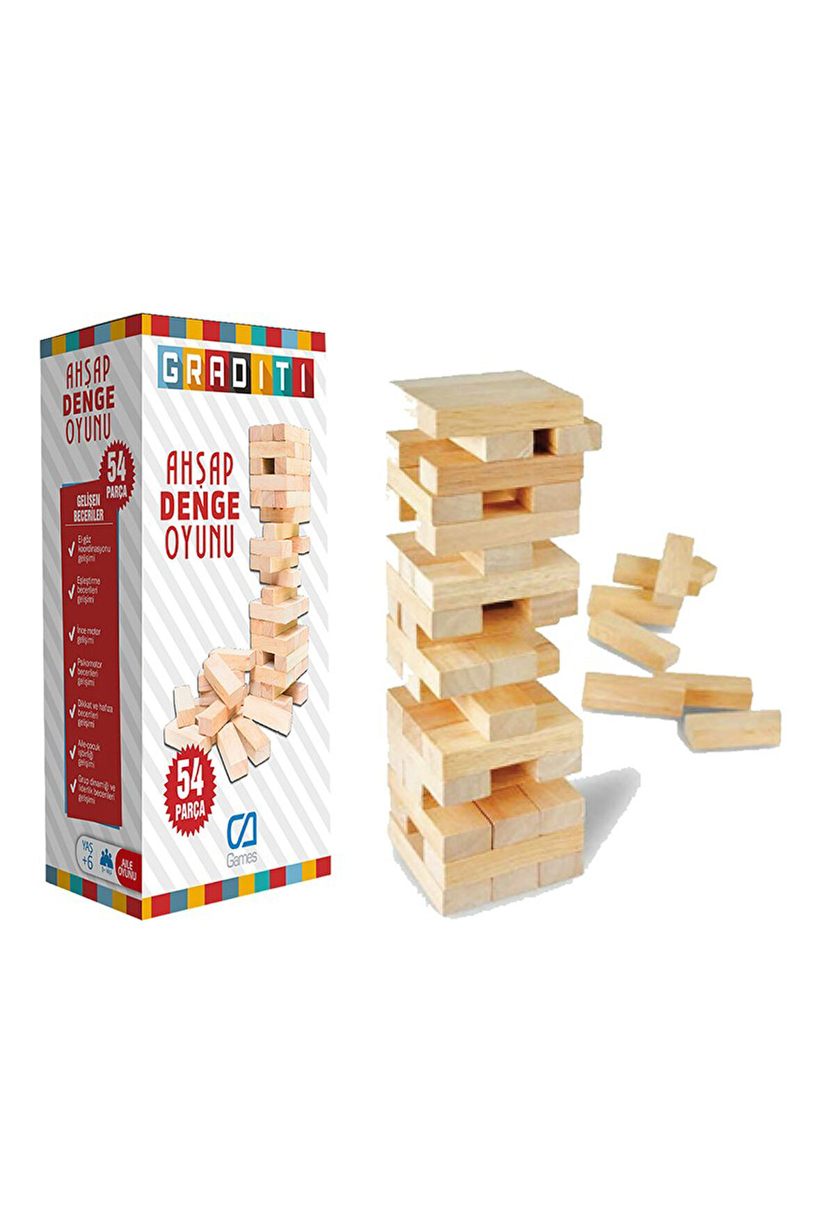 Ca Games Ahşap Denge Oyunu Küçük