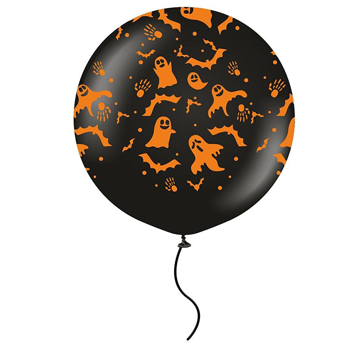Halloween Hayalet Baskılı Jumbo Lateks Balon 60 cm