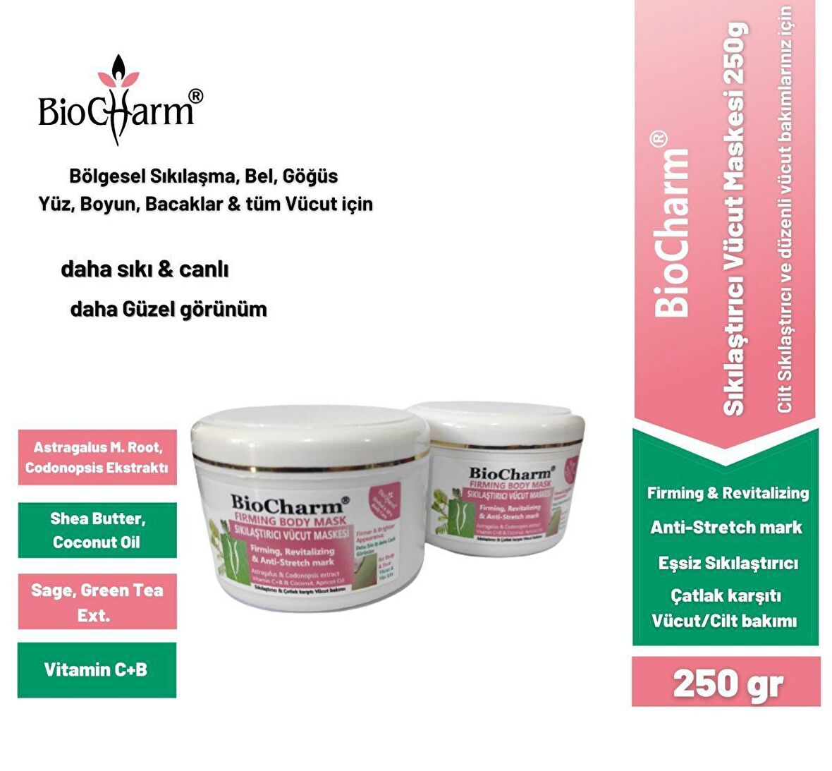 BioCharm Sıkılaştırıcı Vücut Maskesi / Firming Body Mask