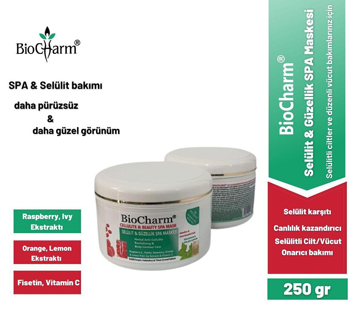 BioCharm Selülit & Güzellik Spa Maskesi / Cellulite & Beauty Spa Mask