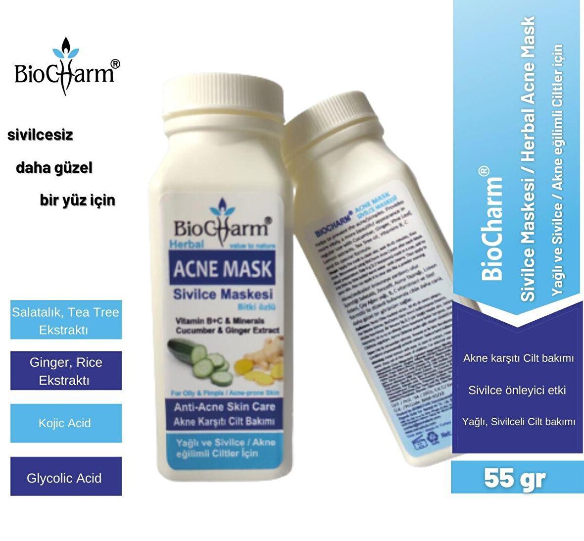 BioCharm Sivilce Maskesi Acne Mask