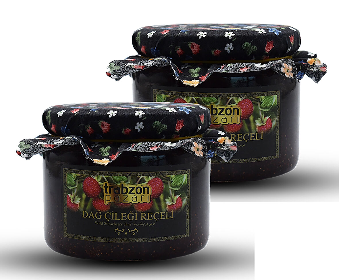 Trabzon Yöresel Hanifta, Dağ Çileği Reçeli 2x330 gr