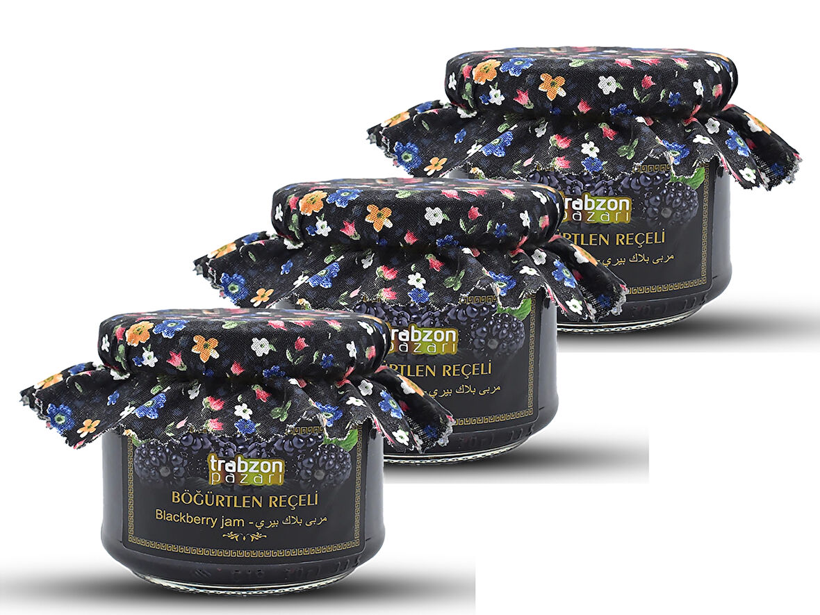 Doğal Böğürtlen Reçeli 3x330 Gr