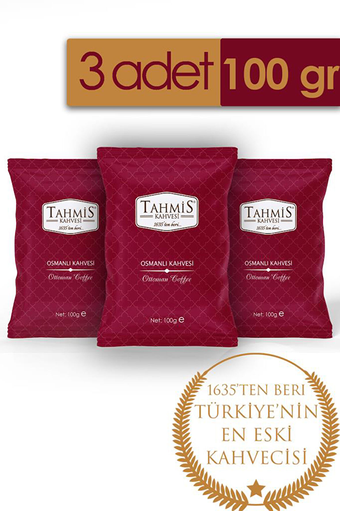 Osmanlı Kahvesi 100 Gr 3'lü Paket