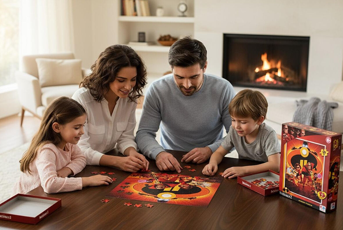 KS Games Disney Pixar Incredibles 2 Puzzle 100 Parça (6+ Yaş) - Orijinal Lisanslı Eğitici Puzzle