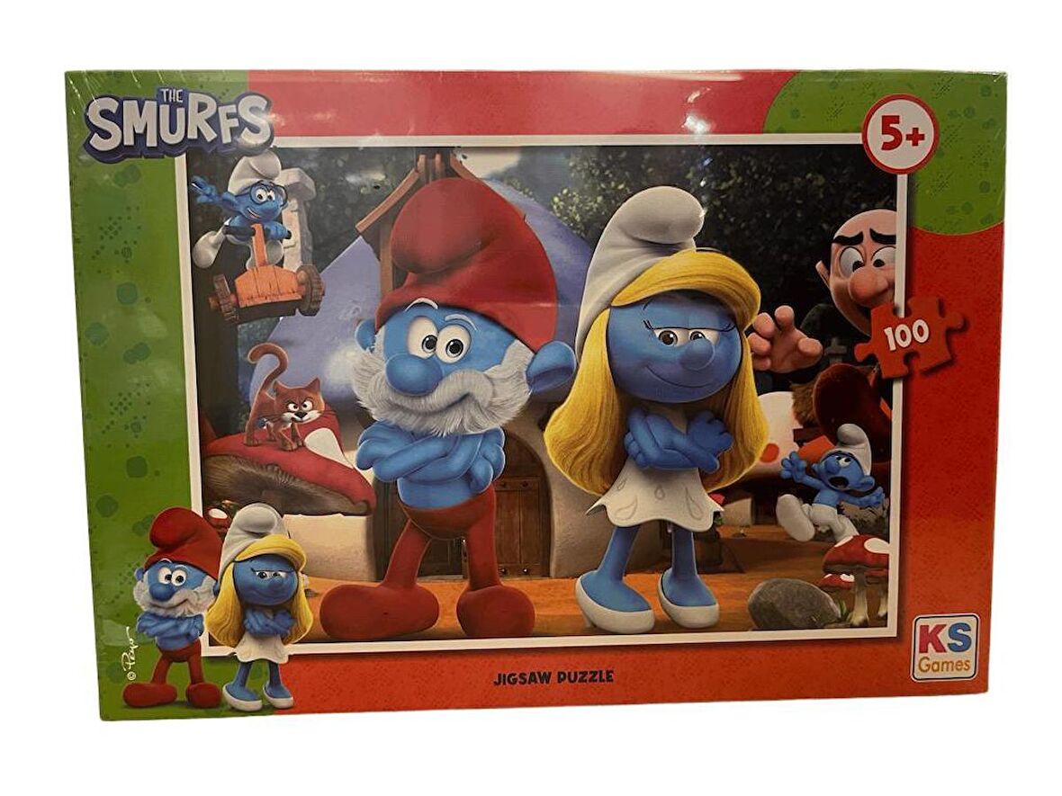 Ks Games Puzzle Smurf 100 Prç