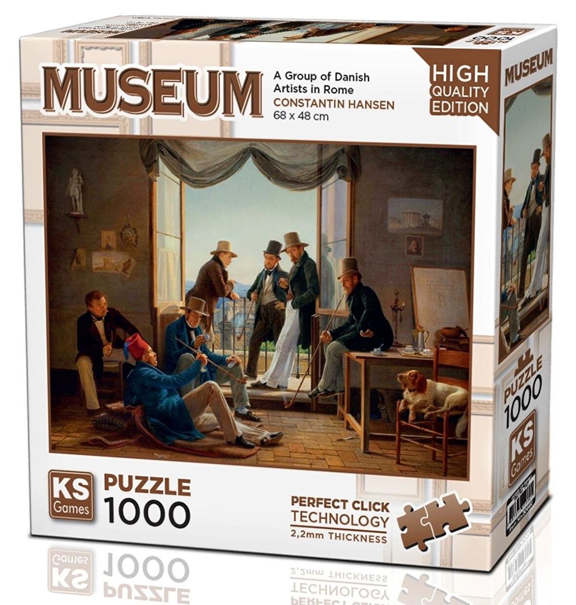 KS Games 1000 Parça Danimarkalı Sanatçılar Roma'da Puzzle