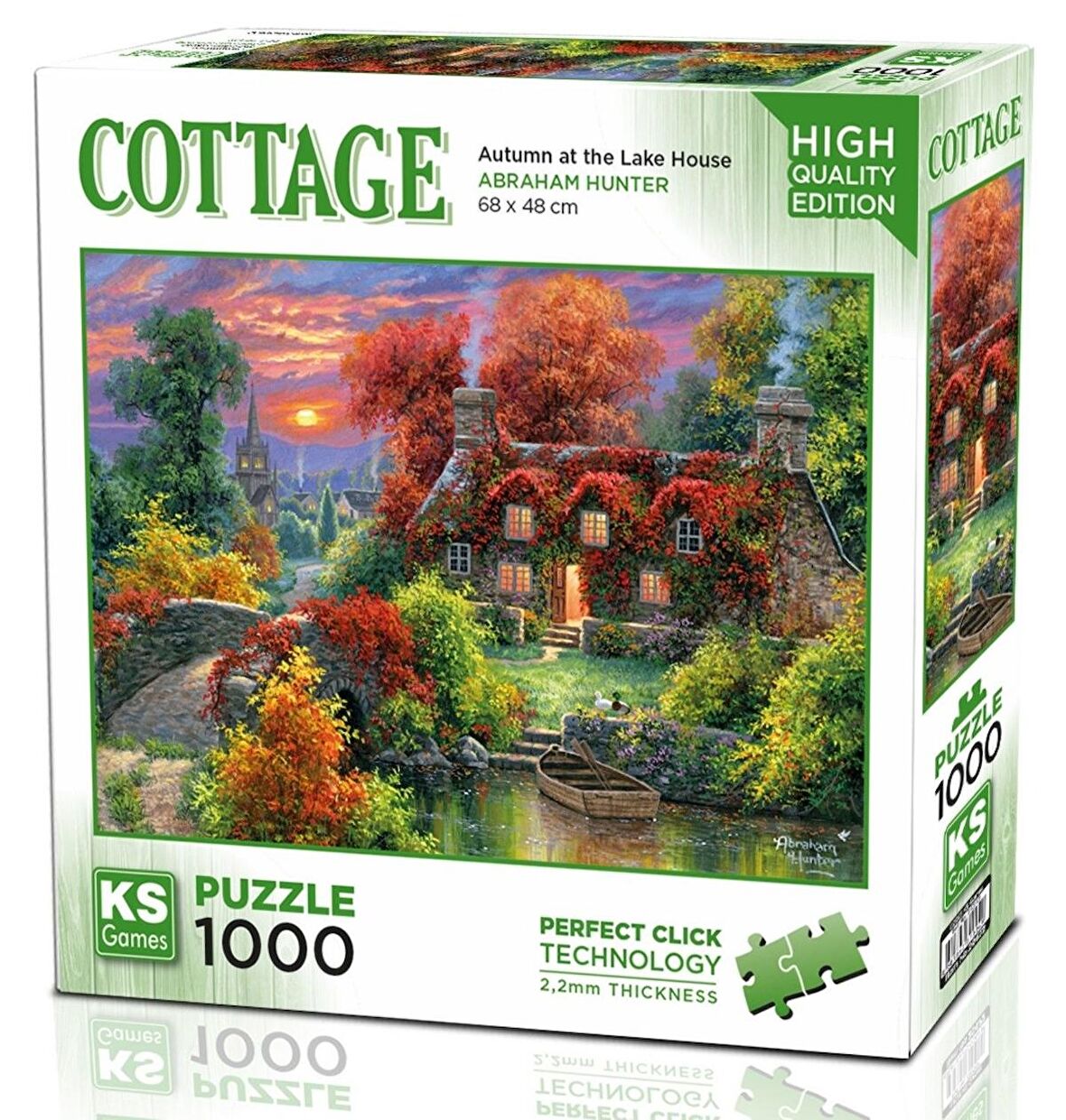 KS Games 1000 Parça Göl Evinde Sonbahar Puzzle