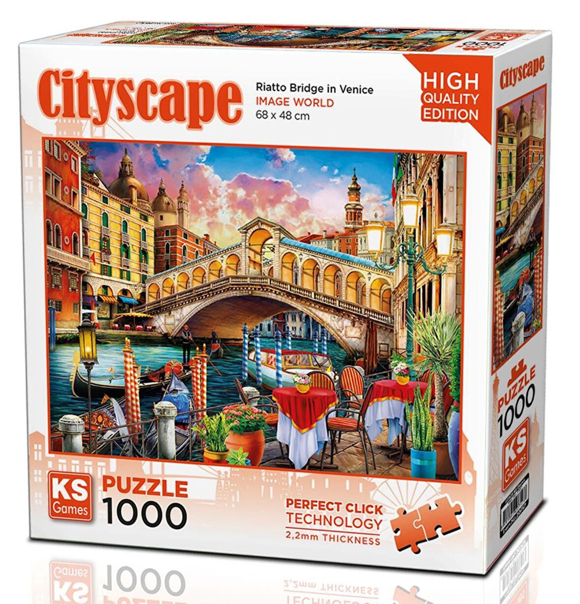 Ks Games 1000 Parça Venedik Rialto Köprüsü Puzzle