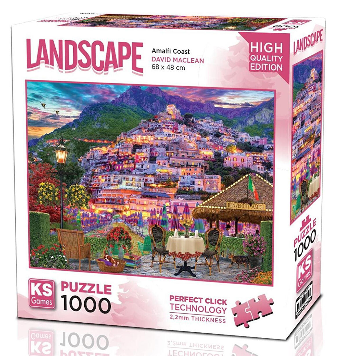 Ks Games 1000 Parça Amalfi Manzarası Puzzle - David Maclean