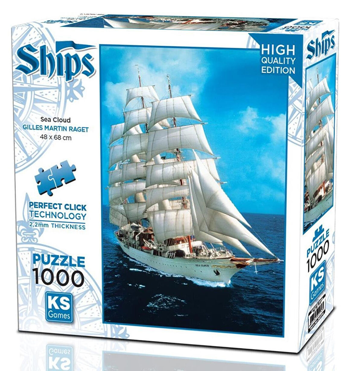 Ks Games 1000 Parça Sea Cloud Puzzle - Gilles Martin Raget