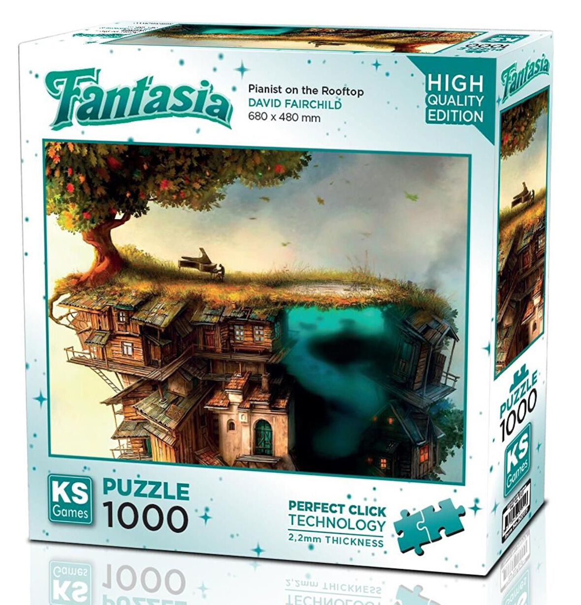 Ks Games 1000 Parça Çatıdaki Piyanı Puzzle - David Fairchild