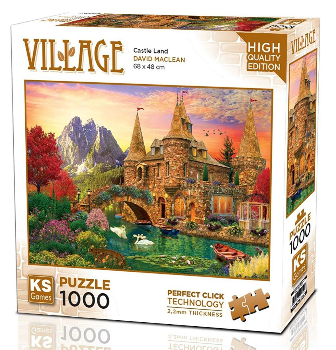 Ks Games 1000 Parça Kale Ülkesi Puzzle - David Maclean