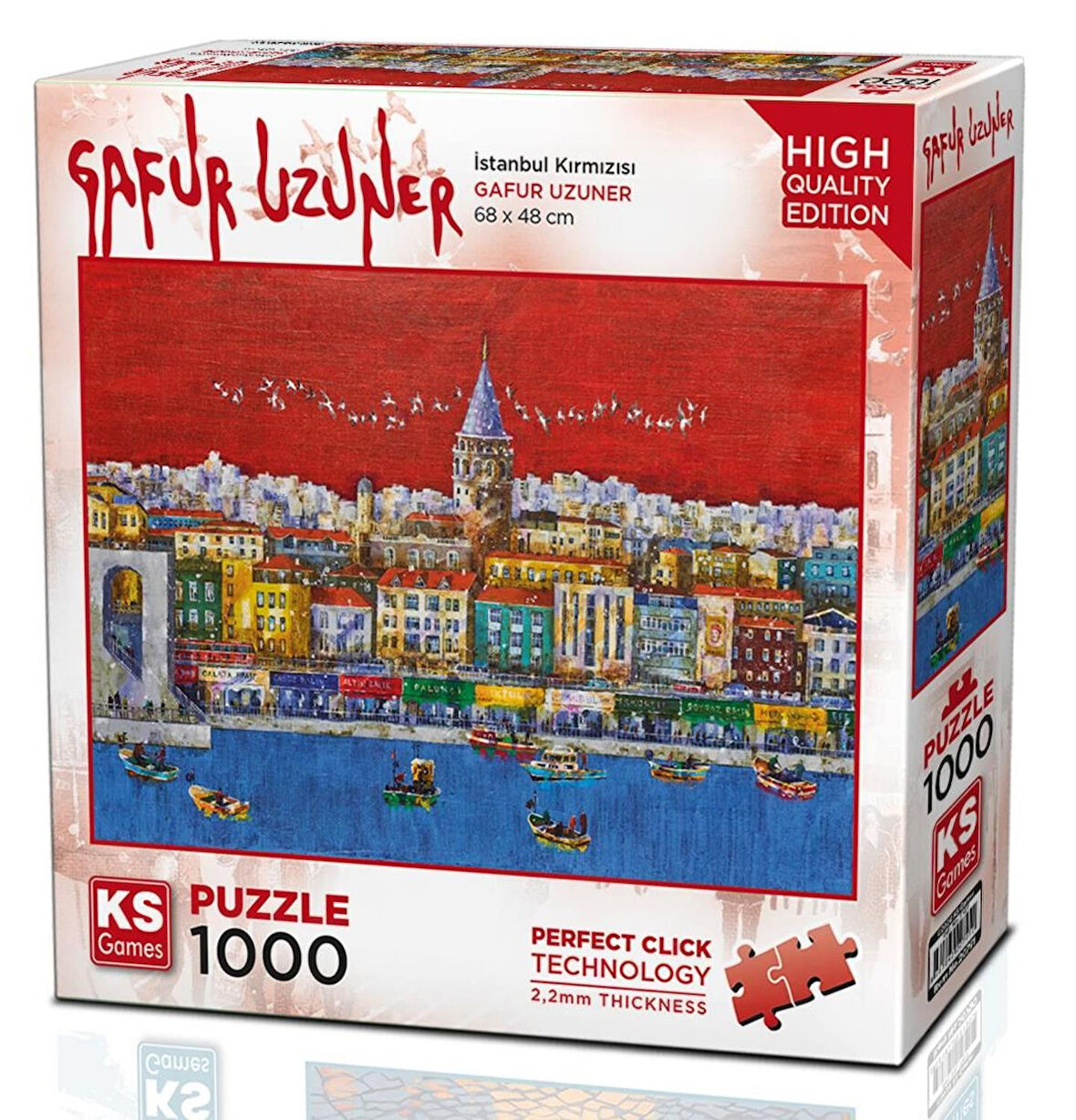 Ks Games 1000 Parça İstanbul Kırmızısı Puzzle - Gafur Uzuner