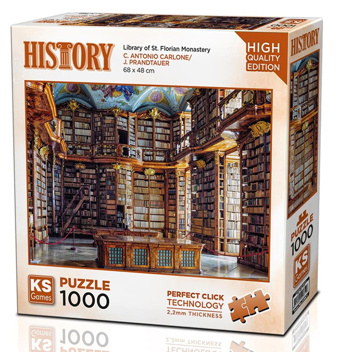 Ks Games 1000 Parça St. Florian Manastır Kütüphanesi Puzzle