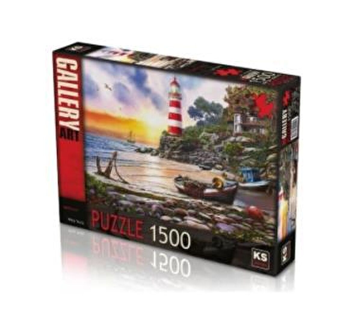 KS Games Lighthouse 8+ Yaş Büyük Boy Puzzle 1500 Parça