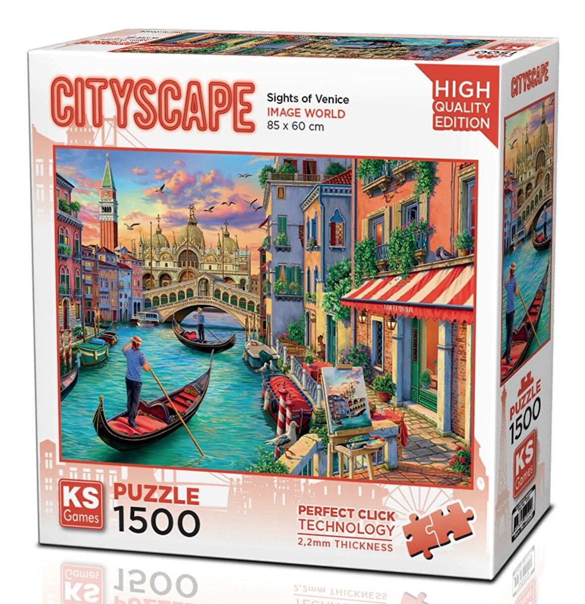 KS Games 1500 Parça  Venedik Manzarası Puzzle