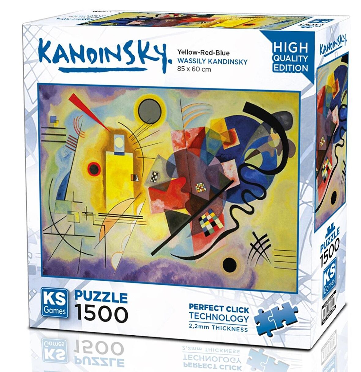 KS Games 1500 Parça  Sarı Kırmızı Mavi Puzzle