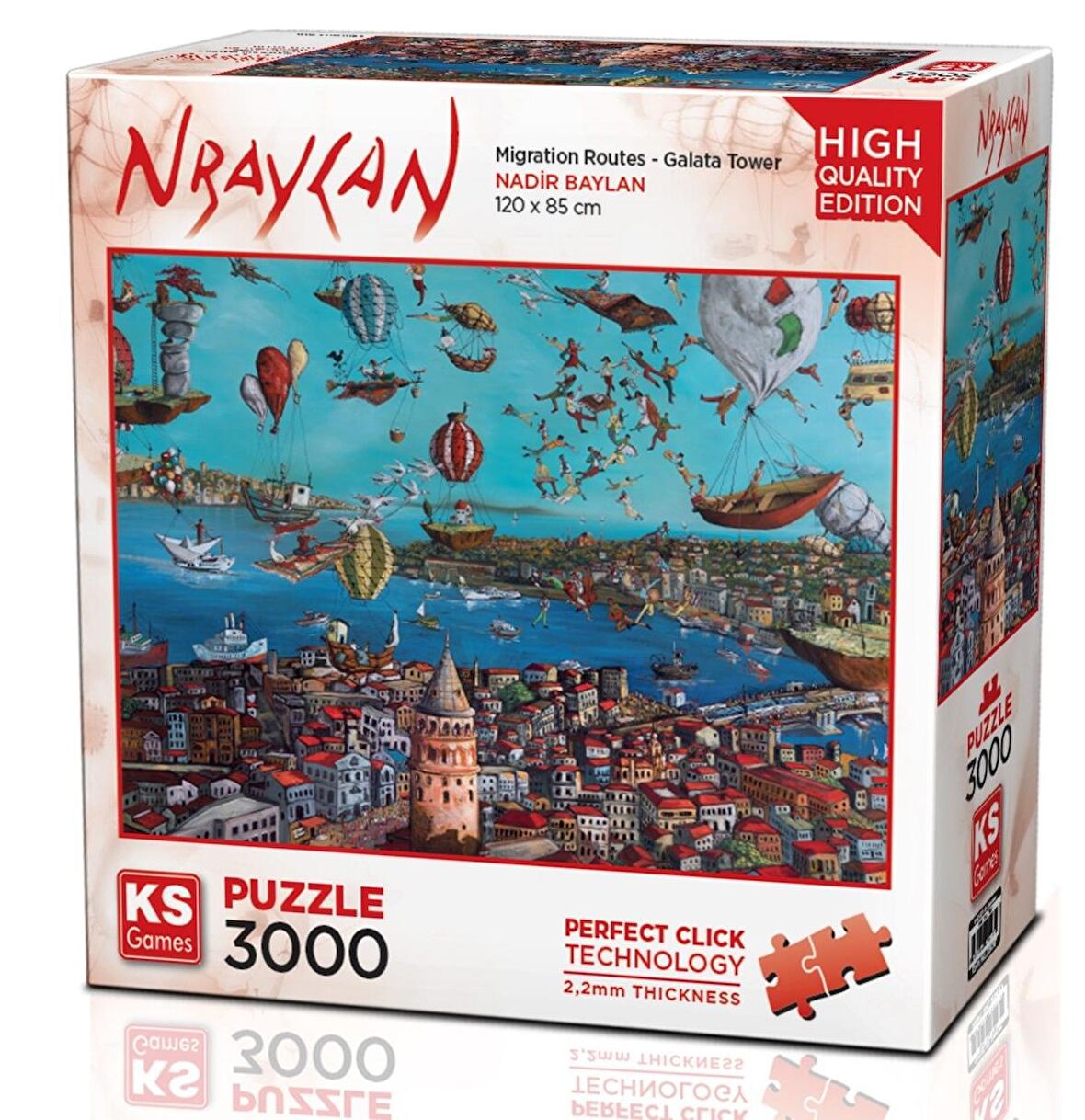 KS Games 3000 Parça Galata Kulesi Puzzle