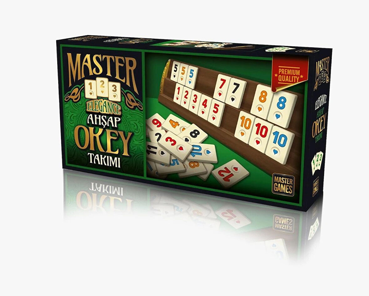 master elegance ahşap okey takımı