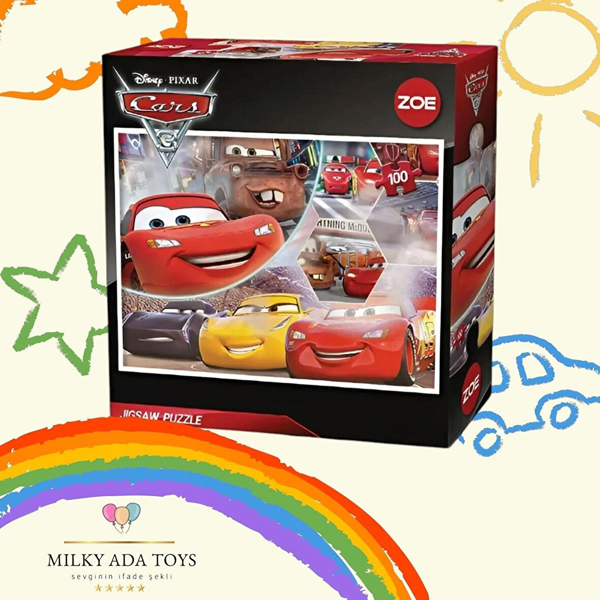 ZOE DISNEY CARS 3 PUZZLE 100 PARÇA YAPBOZ