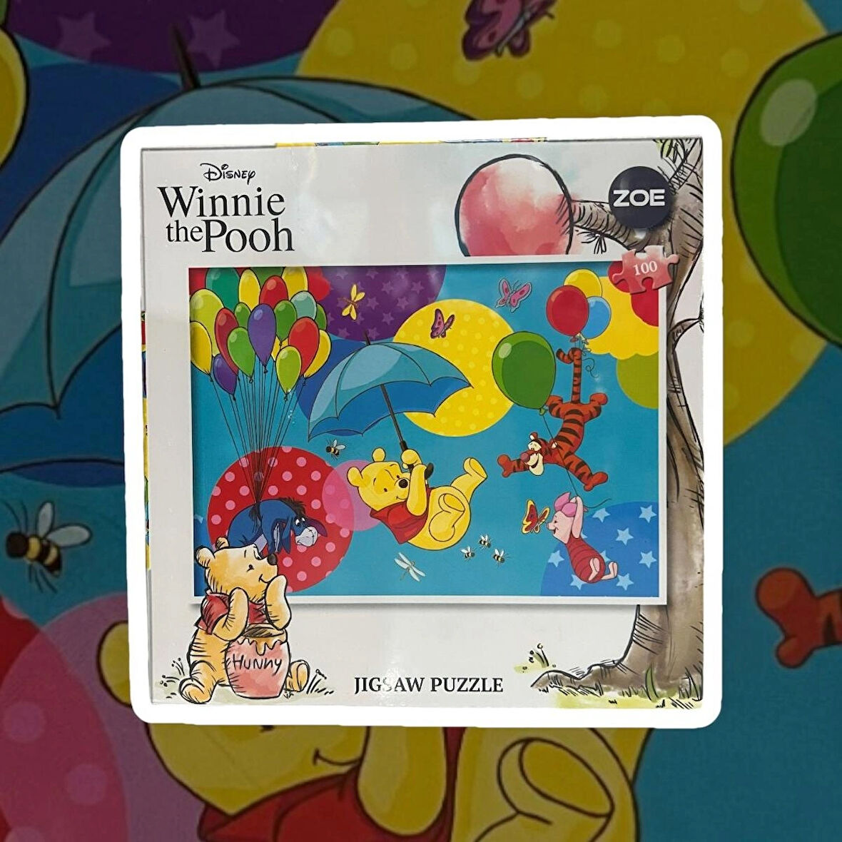 ZOE WINNIE THE POOH JIGSAW PUZZLE 100 PCS WINNEI THE POOH 100 PARÇA PUZZLE YAPBOZ  