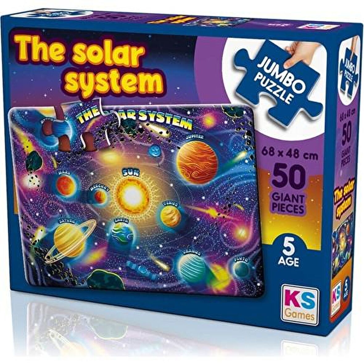 KS Games 50 Parça Jumbo Puzzle Planets Of Solar System Lisanslı Ürün