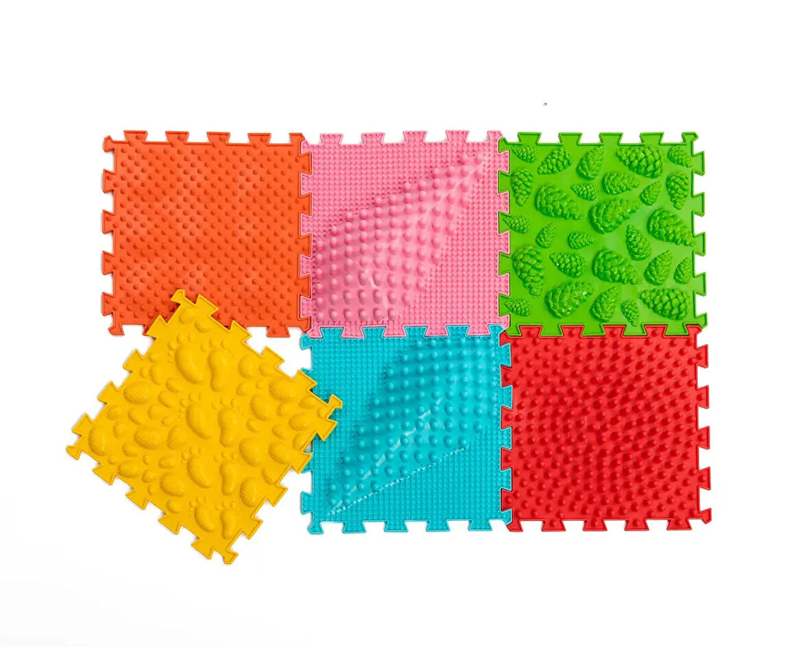 6 Modüllü Ortopedik,Dokunsal Oyun Matları