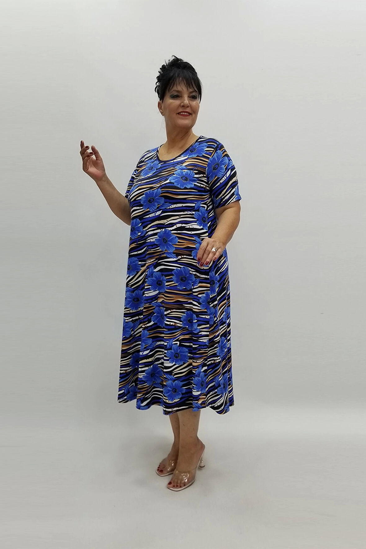 Miraggio Büyük Beden Elbise 97936 SAKS