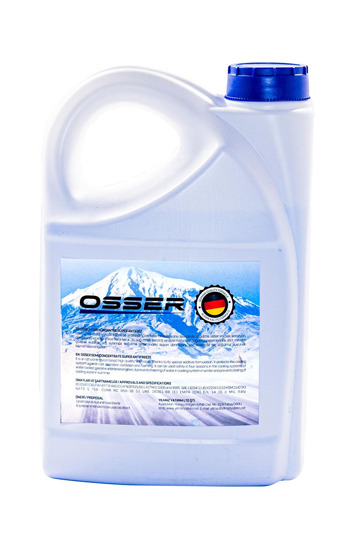 OSSER Antifriz 3 LT Mavi -37 Derece