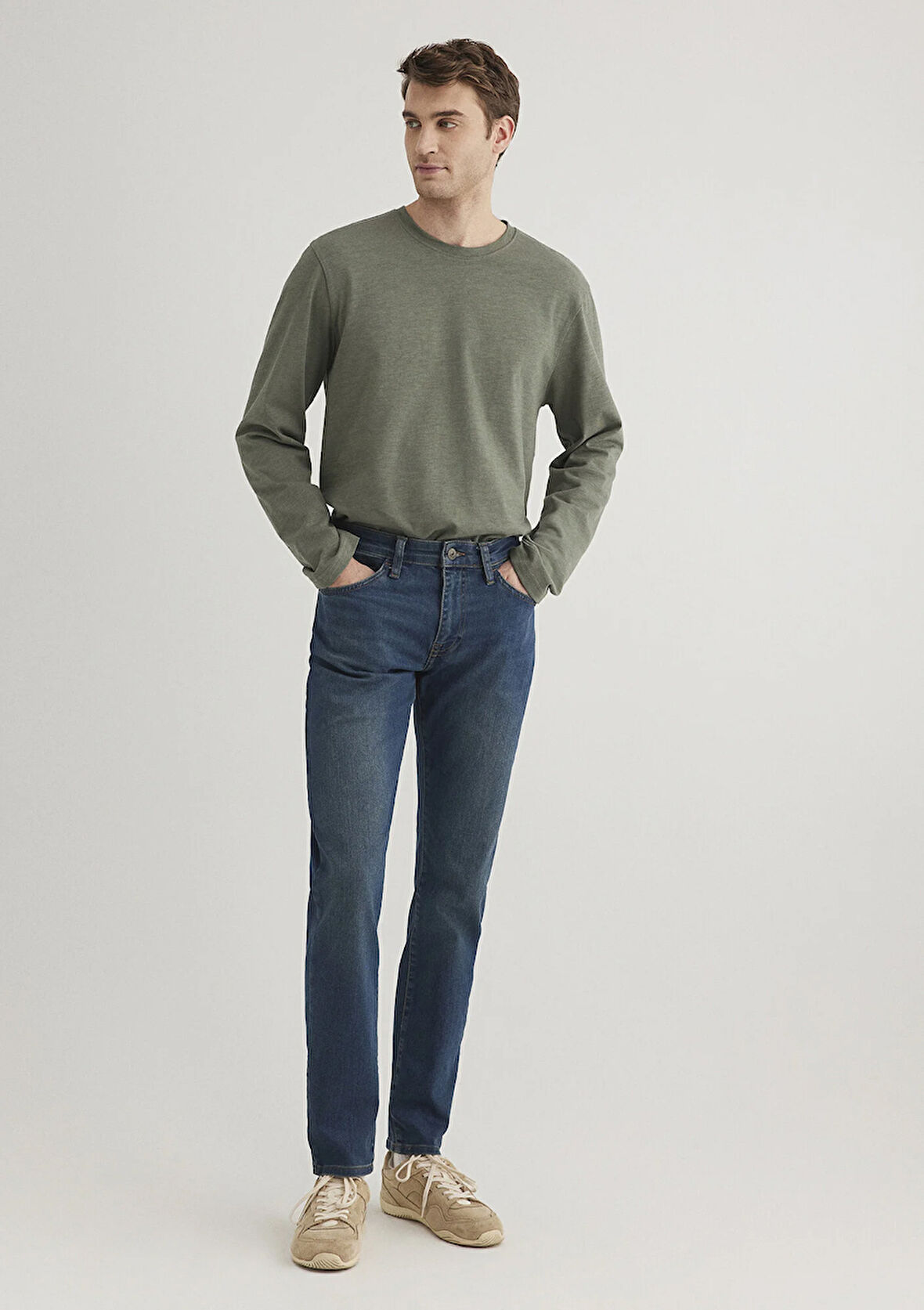 Marcus Gölgeli İndigo Mavisi Jean Pantolon 8835126869