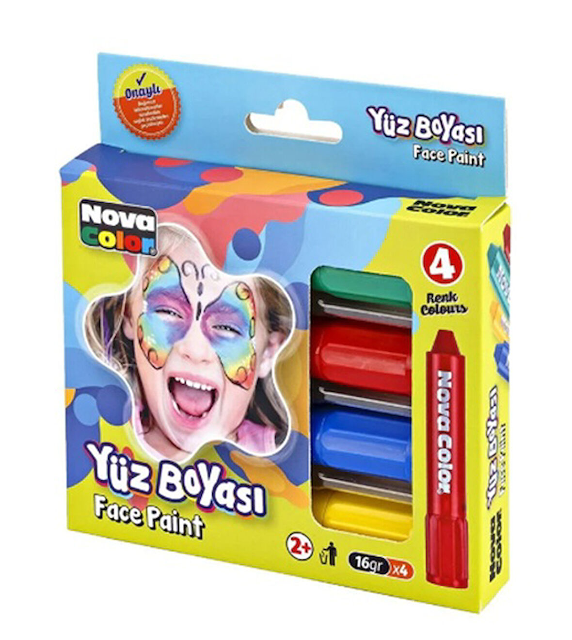 Nova Color Yüz Boyası 4Lü