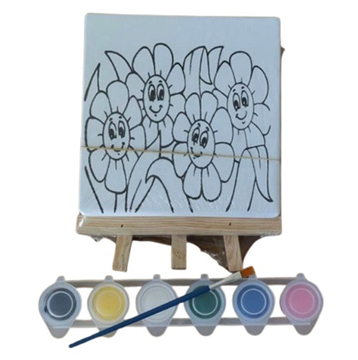 Mini Boyama Tuval Seti 15x15 Farklı Desenler