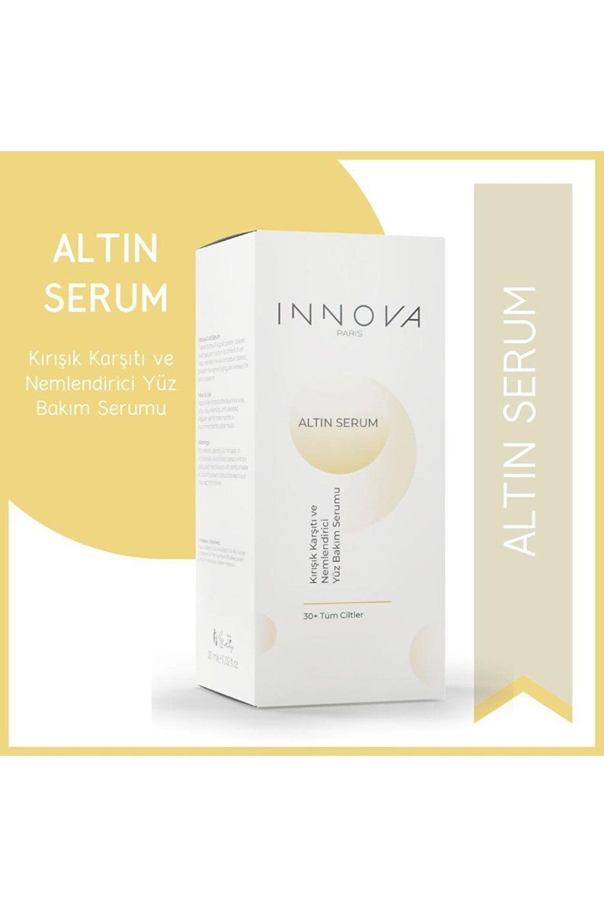 Innova Kırışık Karşıtı Ve Nemlendirici Gold Serum 30ml