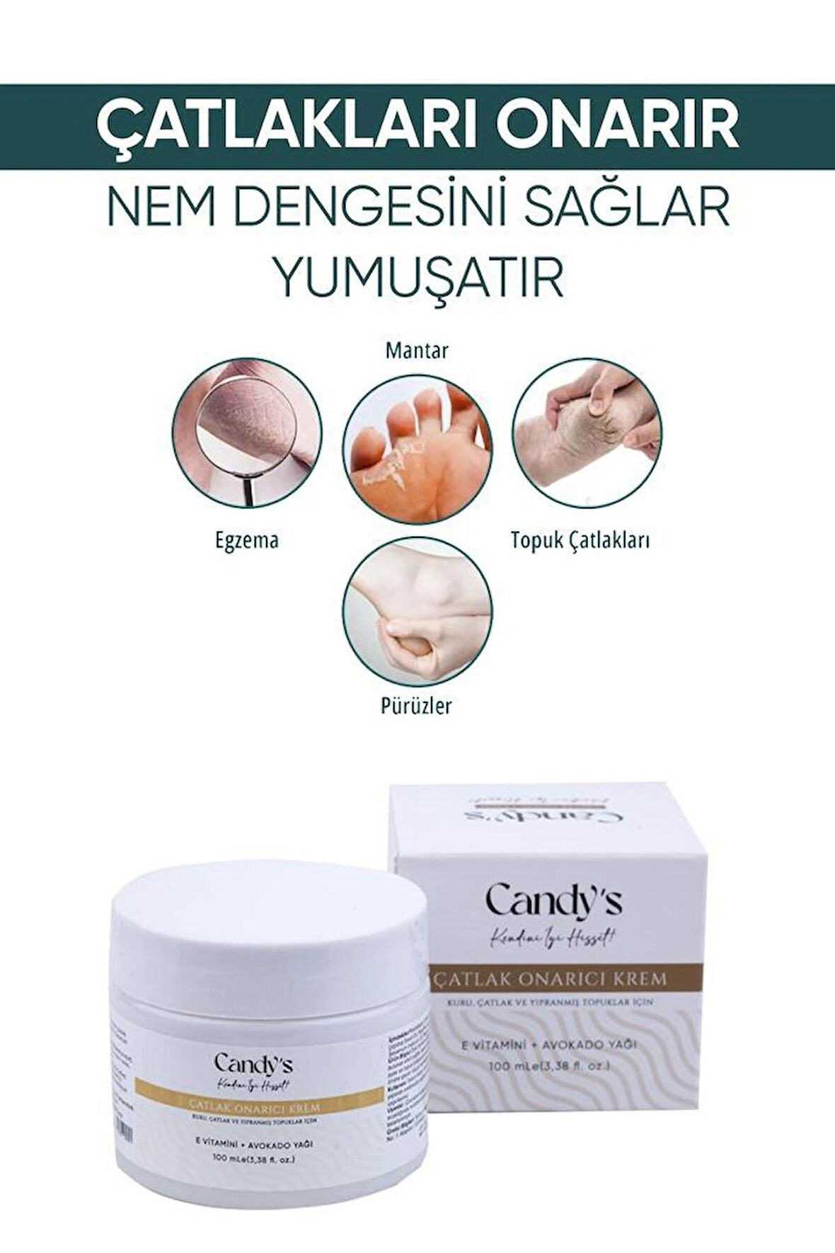 Candy's Çatlak Onarıcı Krem Crack Repair Cream 100 ml