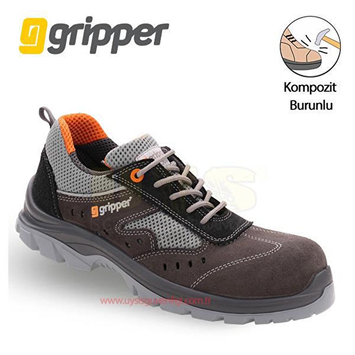 Gripper GPR-70 42 Numara  İş Ayakkabısı Kompzit Burunlu