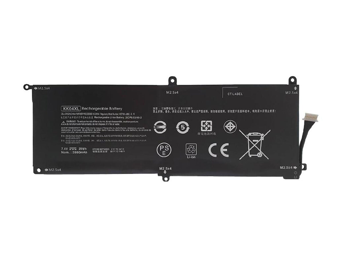 RETRO Hp Pro x2 612 G1, KK04XL Notebook Bataryası - Ver.2 (Tablet)
