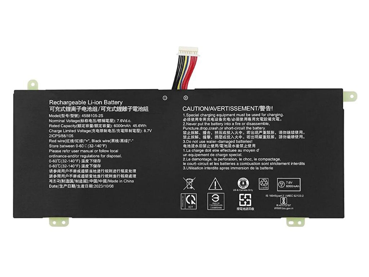 RETRO Toshiba Dynabook Satellite Pro C40-G, 4588105-2S Notebook Bataryası