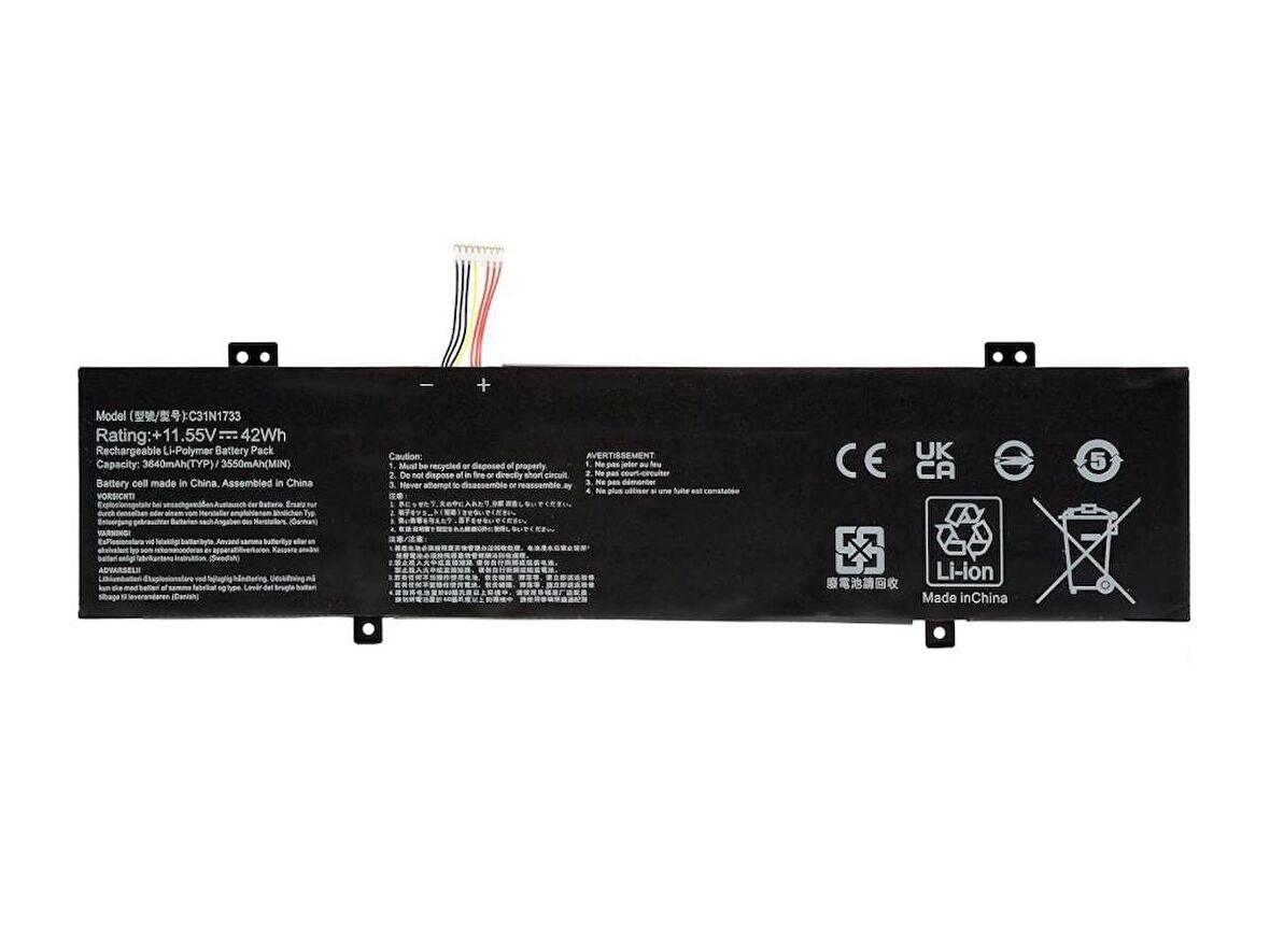 RETRO Asus TP412U, C31N1733 Notebook Bataryası