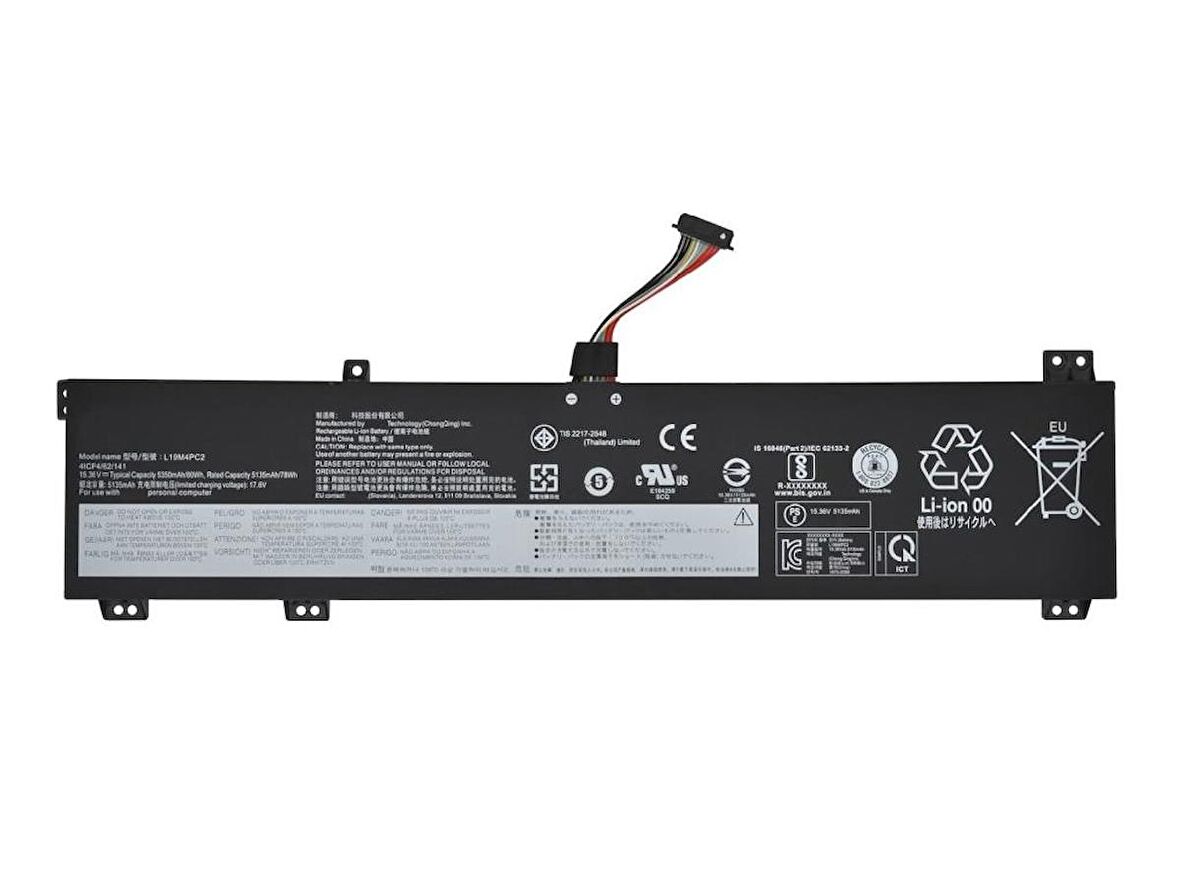 RETRO Lenovo Legion 5-17IMH05, L19M4PC2 Notebook Bataryası