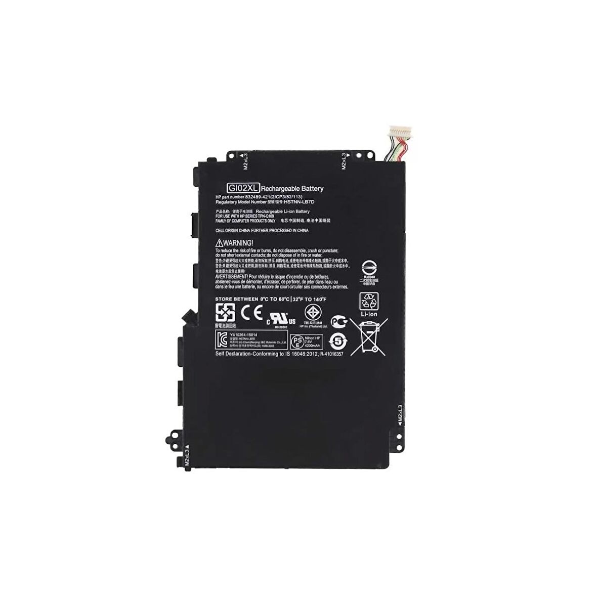 RETRO HP PAVİLİON 12-B000 X2, 12-B100 X2, GI02XL NOTEBOOK BATARYASI