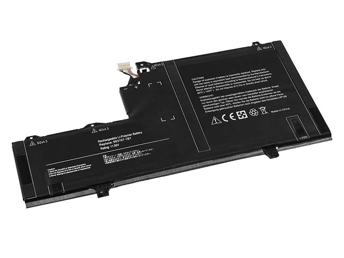 RETRO Hp EliteBook x360 1030 G2, OM03XL Notebook Bataryası
