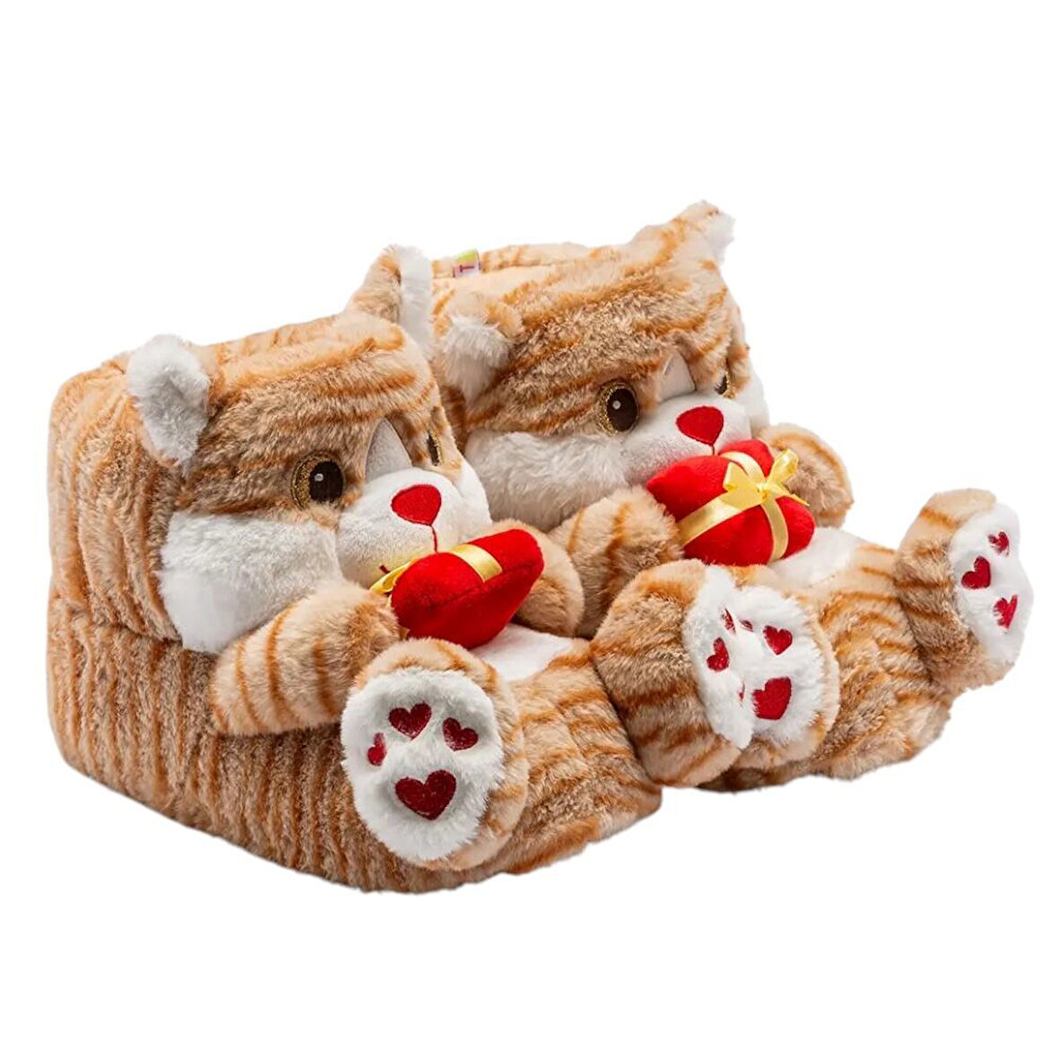 Twigy GG0547 Tw Cati Bej Hayvan Figürlü Kadın Panduf