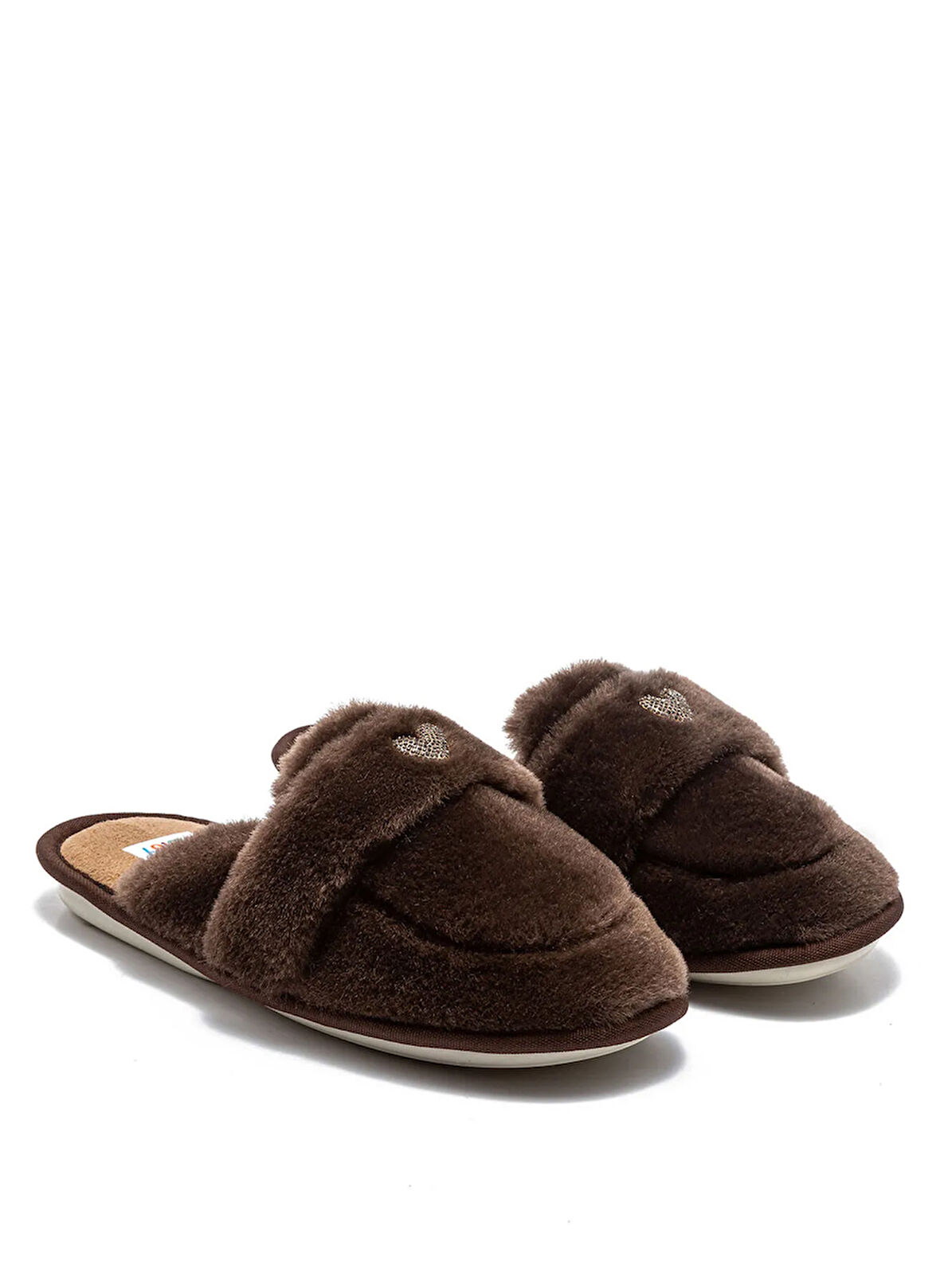 Twigy Koyu Kahve Kadın Ev Terliği GG0157