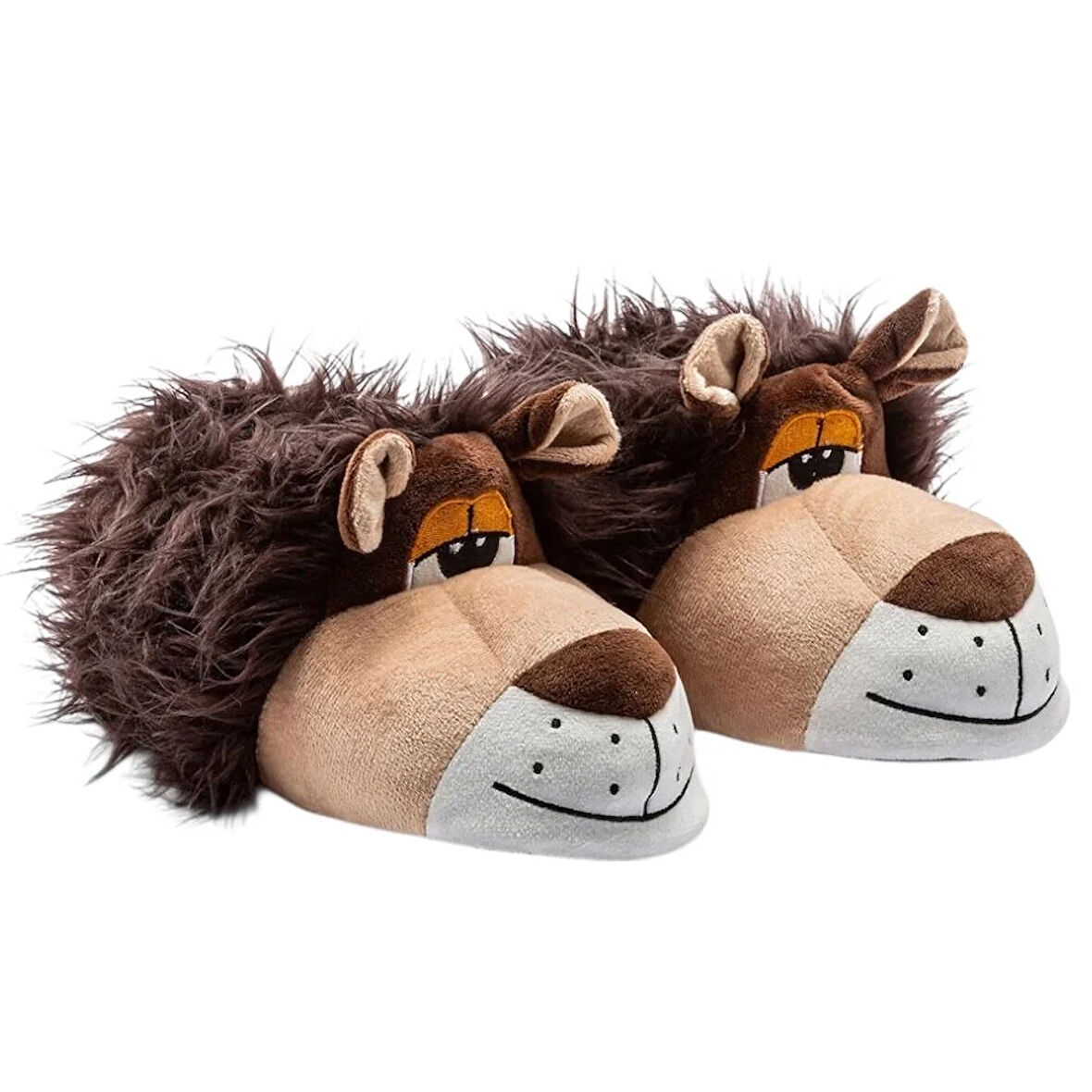 Twigy GG0513 Tw Aslan Kahve Hayvan Figürlü Erkek Panduf