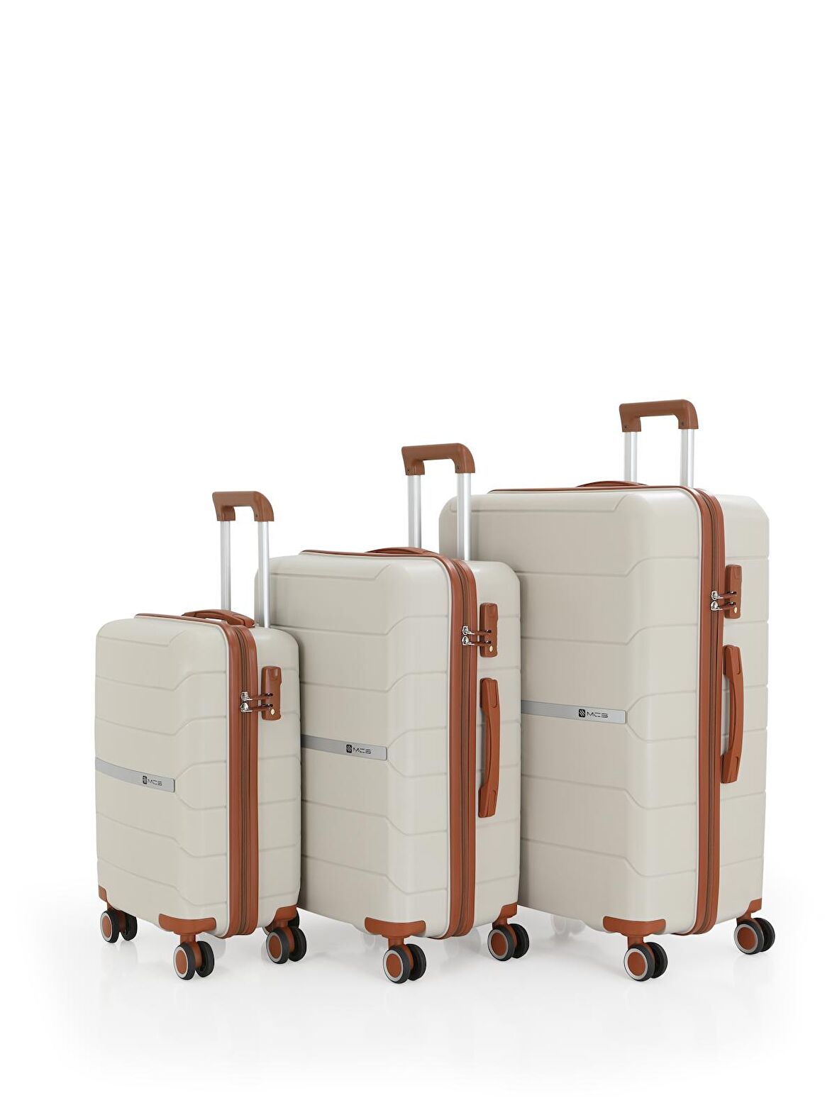 Mçs Üçlü Polipropilen Valiz Seti V366