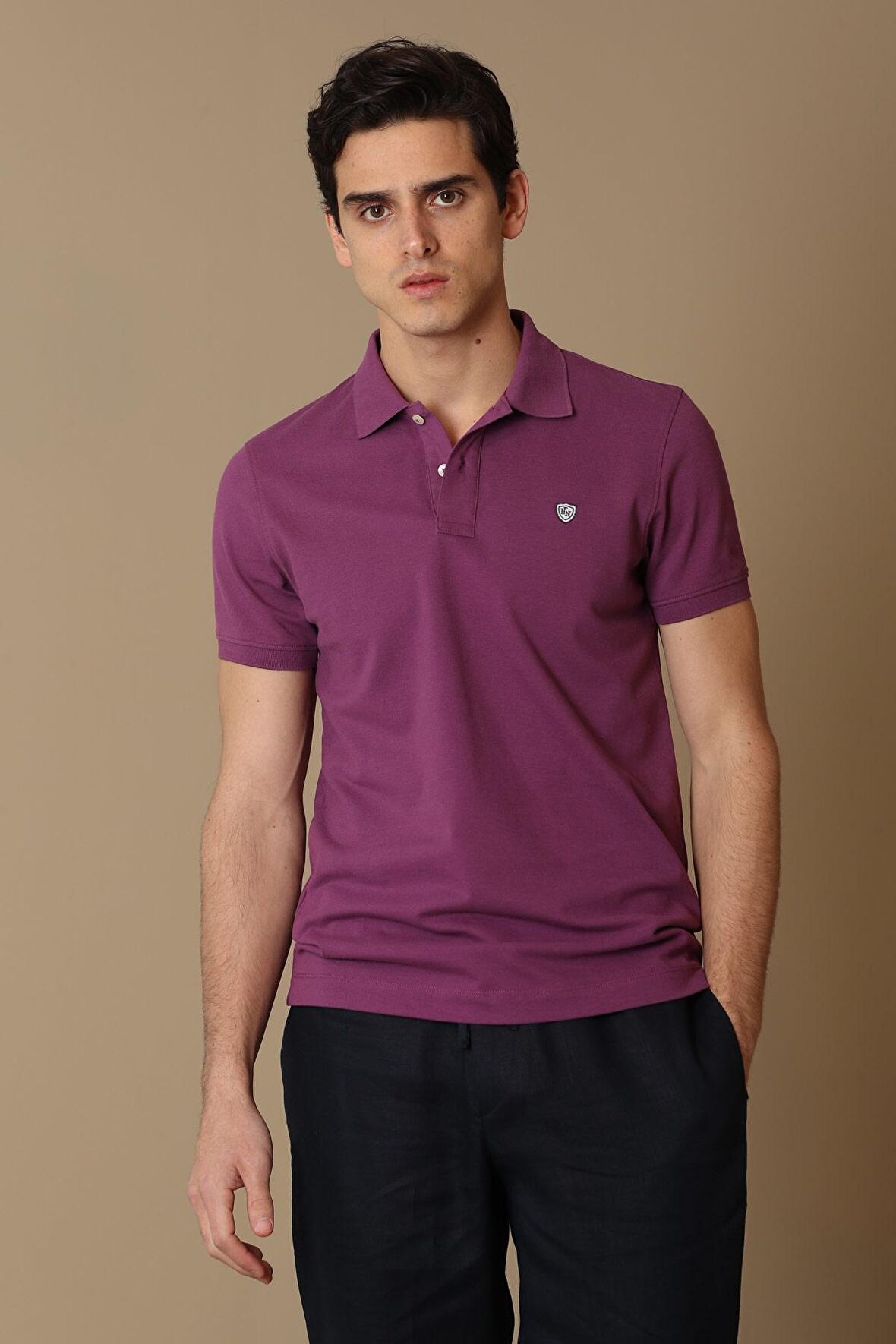 Lufian Erkek Laon Spor Polo Yaka T-Shirt 627111040091 Bordo